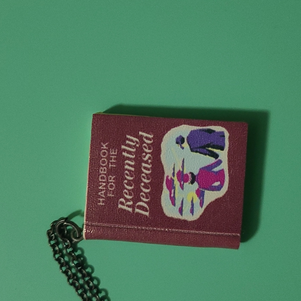 Beetlejuice Book Necklace